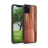 Slim Wooden iPhone Case (Winter Tree in Aromatic Cedar)